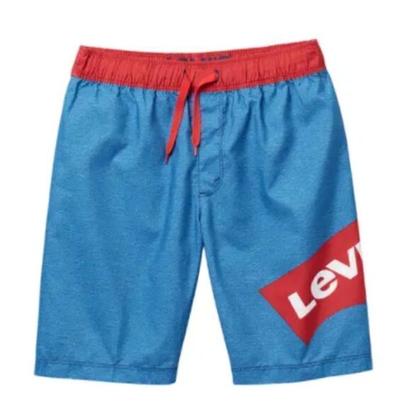 Levi's Batwing Blue and red swim trunks - Picture 1 of 3
